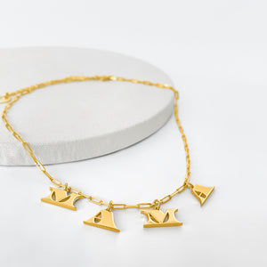 MAMA Letters Necklace - Gold